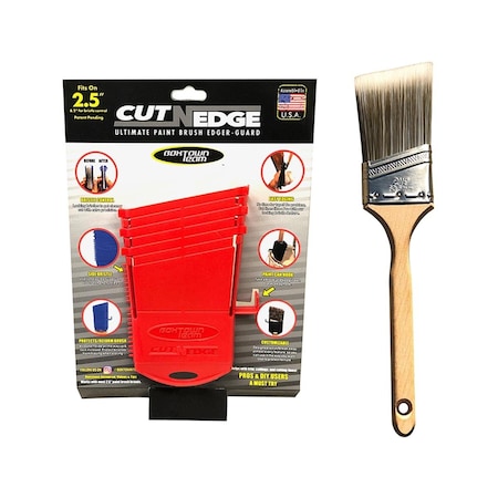 Workstationpro 2.5 in. Edger Paint Brush; Red TH3856792
